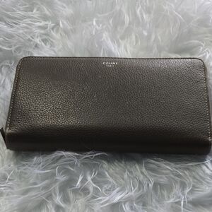 Celine Dark Brown Leather Wallet